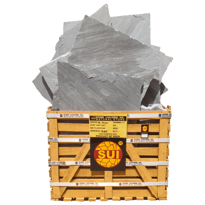 Grey Mist Flagstone — bulk natural stone available at Behrens Landscape Material & Supply in Deer Park, IL