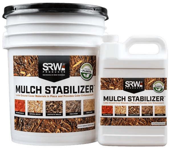 Mulch Stabilizer 5 Gallon — bulk mulch available at Behrens Landscape Material & Supply in Deer Park, IL