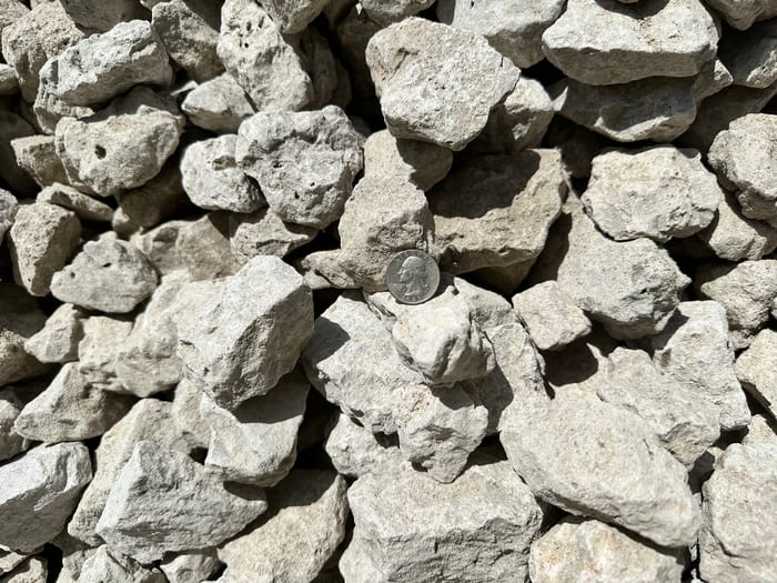 Rip Rap 1"-3" — bulk stone & gravel available at Behrens Landscape Material & Supply in Deer Park, IL