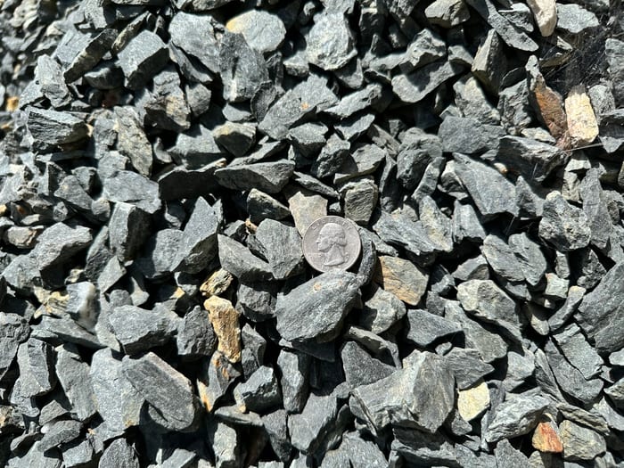 Aqua Bluestone Chips 1/4" -  3/4" — bulk stone & gravel available at Behrens Landscape Material & Supply in Deer Park, IL