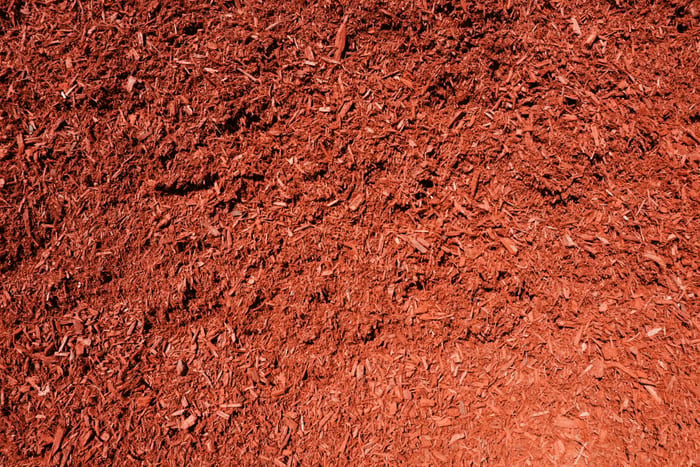 Dyed Red Mulch — bulk mulch available at Behrens Landscape Material & Supply in Deer Park, IL