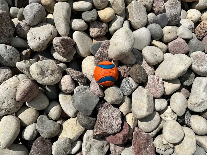 American Heritage Jumbo (2"-4" Extra Small Cobblestone) — bulk stone & gravel available at Behrens Landscape Material & Supply in Deer Park, IL