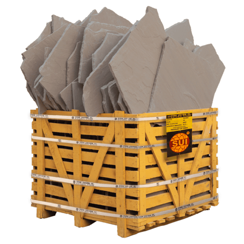 Autumn Brown Flagstone — bulk natural stone at Behrens Landscape Material & Supply, Deer Park IL