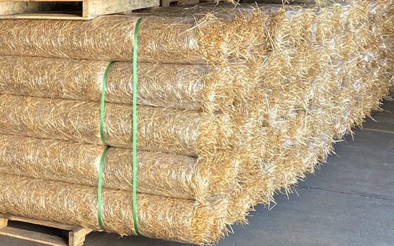 Straw Blanket 8' x 112'.5 — bulk lawn & seed at Behrens Landscape Material & Supply, Deer Park IL