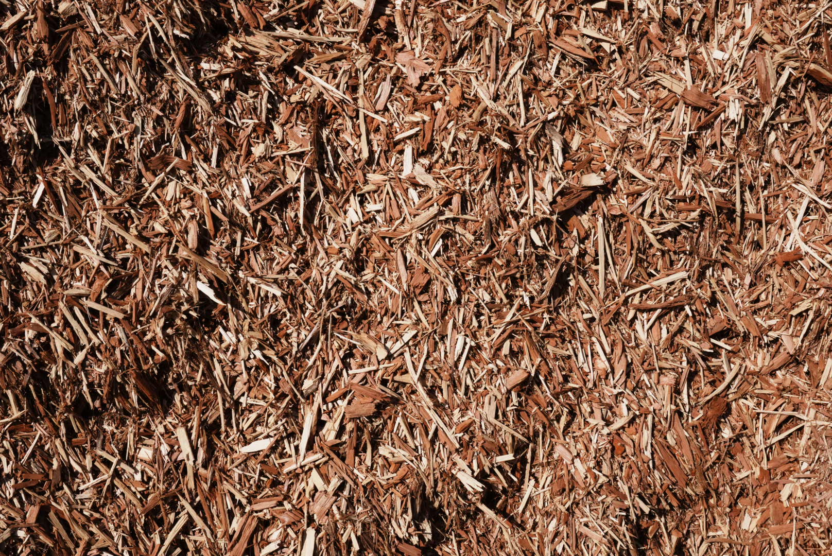 Cedar — bulk mulch at Behrens Landscape Material & Supply, Deer Park IL