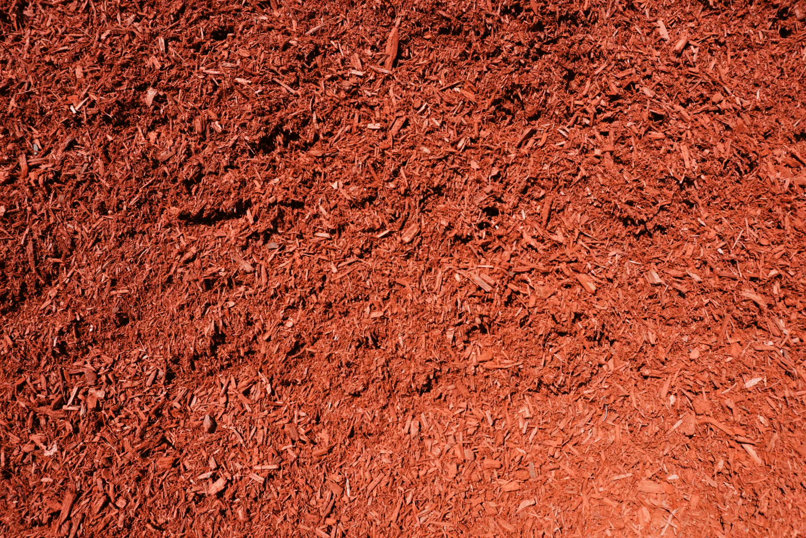 Dyed Red Mulch — bulk mulch at Behrens Landscape Material & Supply, Deer Park IL
