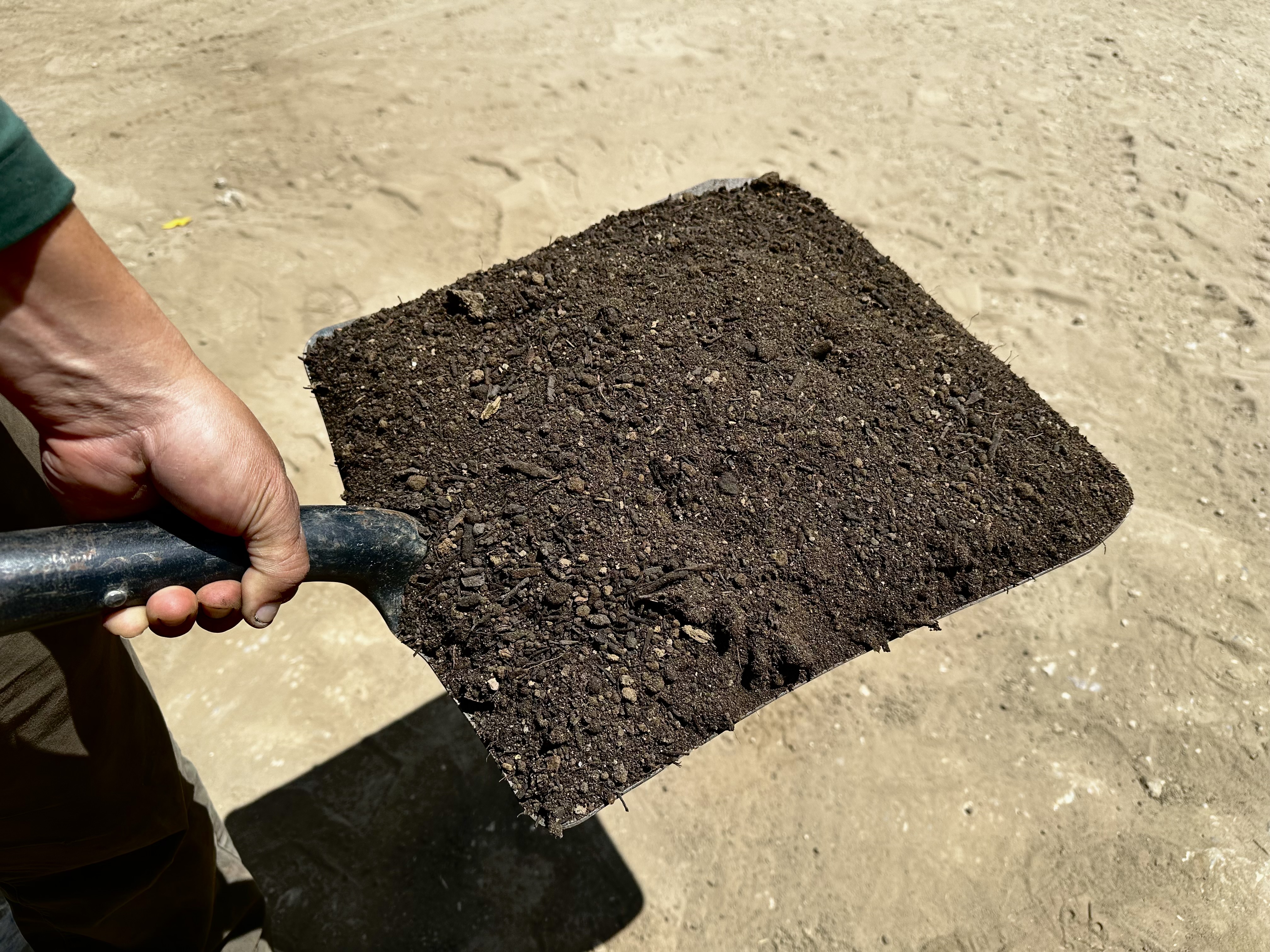 Topdressing (50/50 mix) — bulk topsoil & organics at Behrens Landscape Material & Supply, Deer Park IL