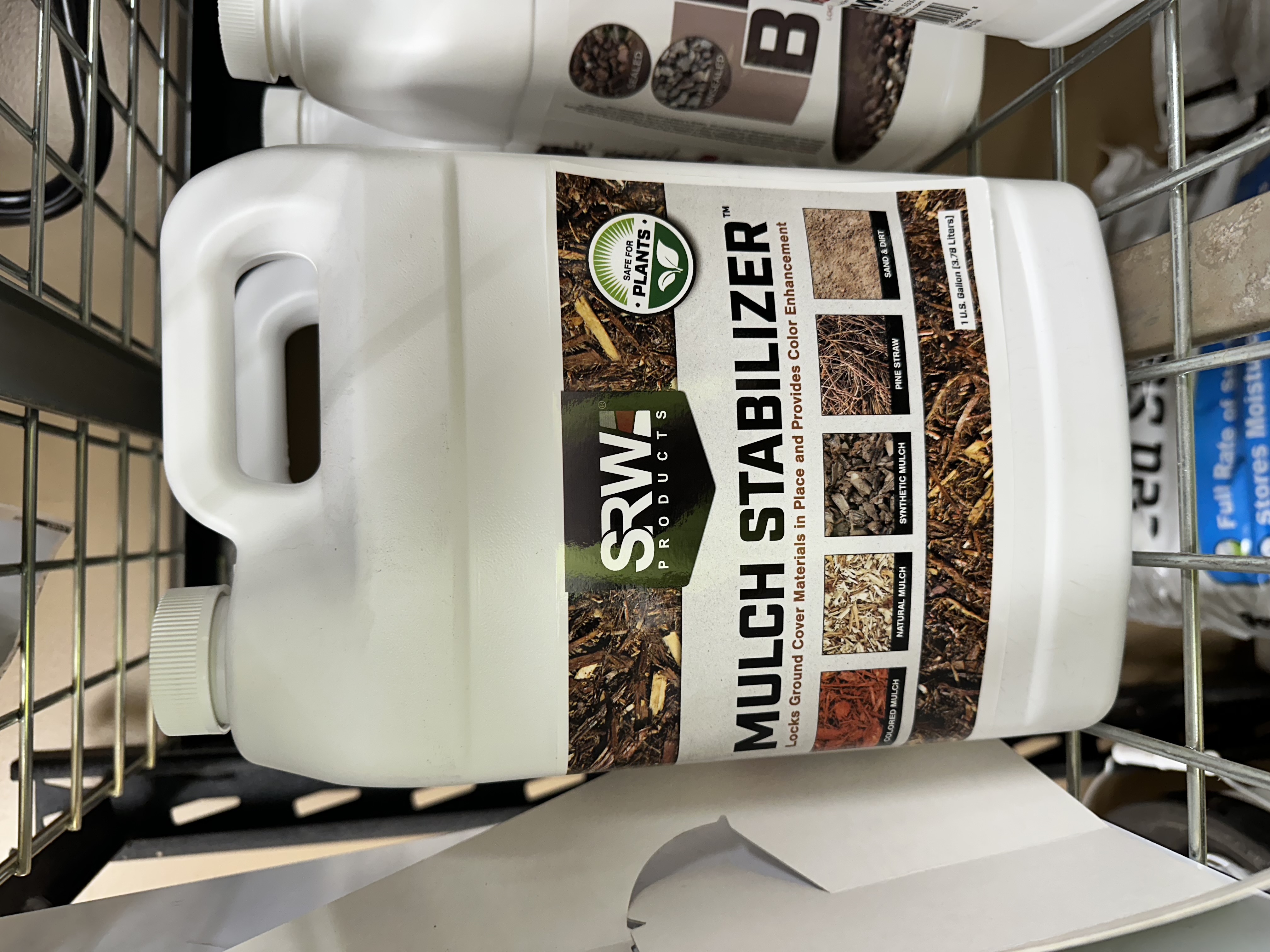 Mulch Stabilizer 1 Gallon — bulk mulch at Behrens Landscape Material & Supply, Deer Park IL