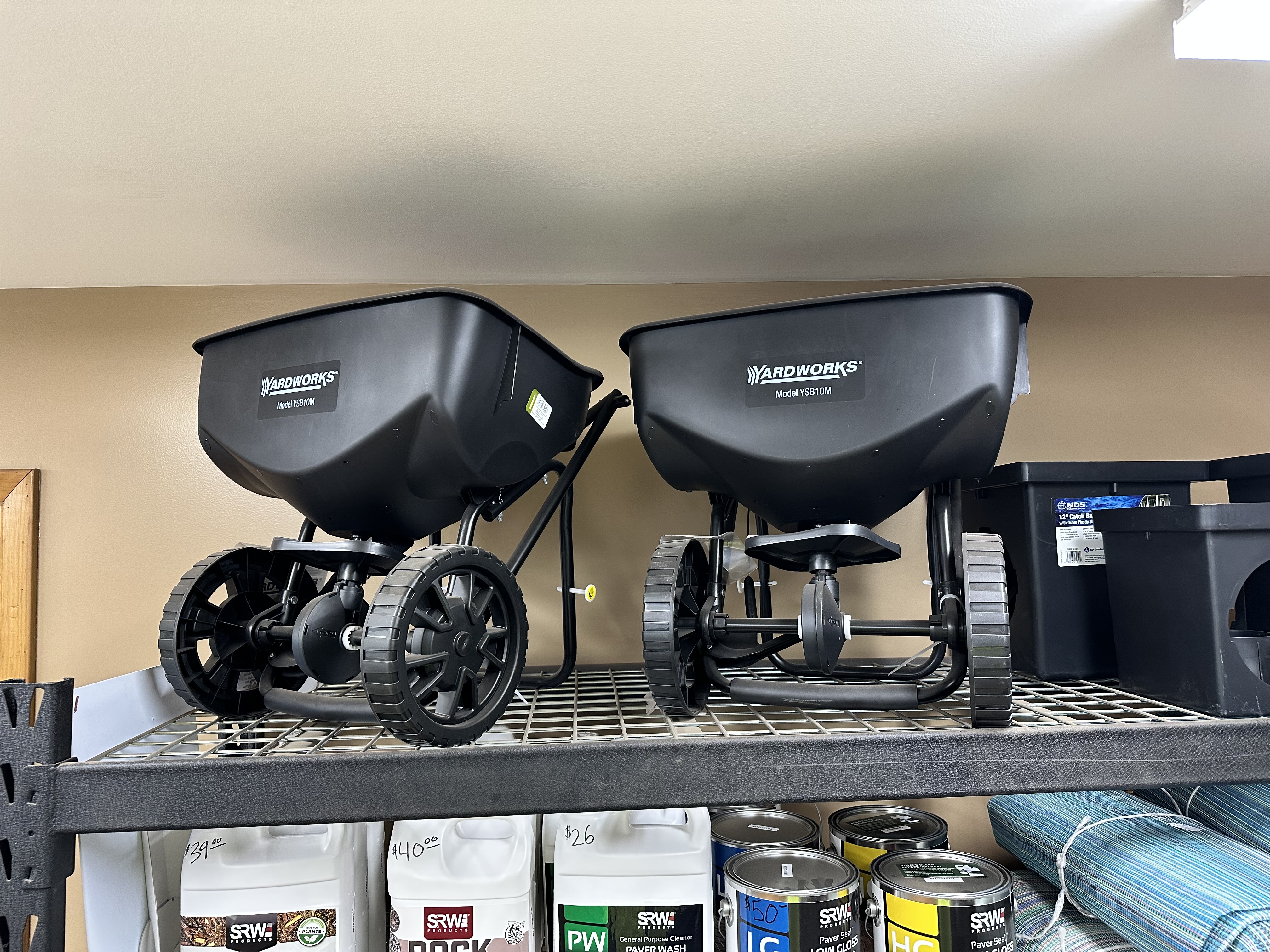 Broadcast Spreader — bulk tools at Behrens Landscape Material & Supply, Deer Park IL