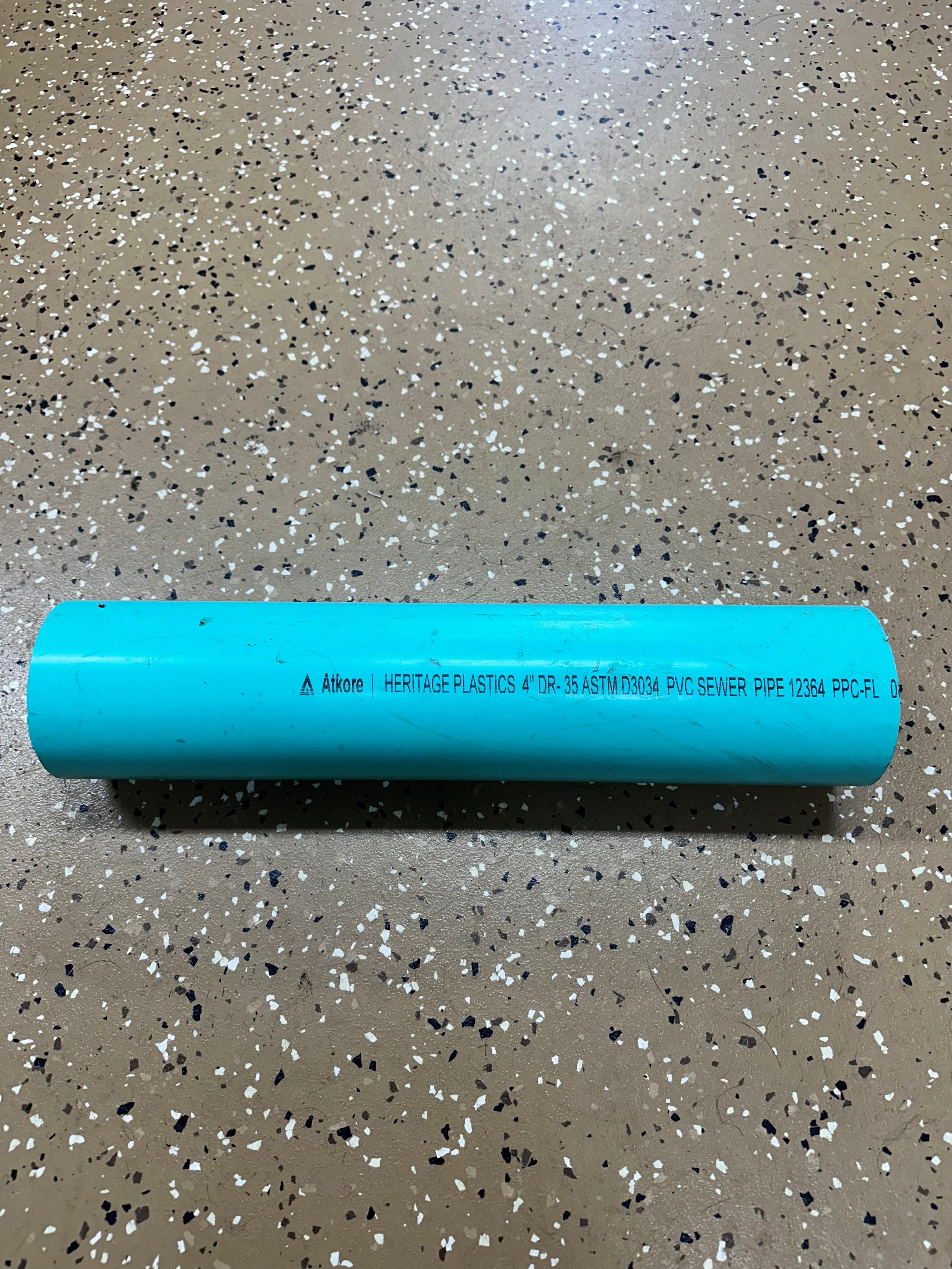 4" Solid Drainpipe PVC Green 10' — bulk tools at Behrens Landscape Material & Supply, Deer Park IL